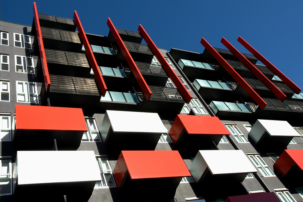 A blovk of apartment buildings in Melbourne